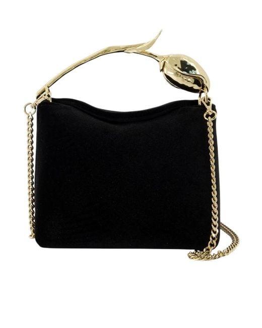 Erdem Black Mini Bloom Bag