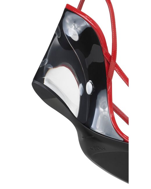 Alaïa Red Flip-Flops Wedge Sandals
