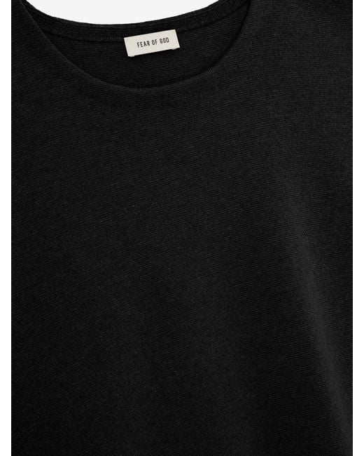 Fear Of God Black Wool Knit T-Shirt for men