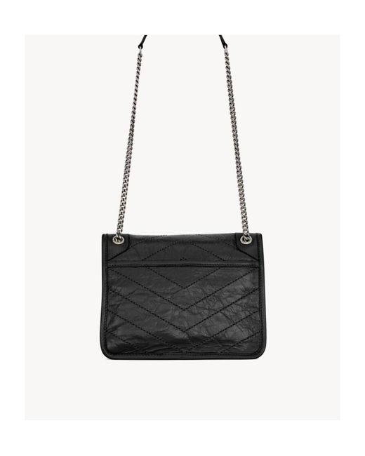 Saint Laurent Black Niki Medium Shoulder Bag