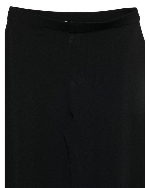 D.exterior Black Elasticated-Waist Trousers