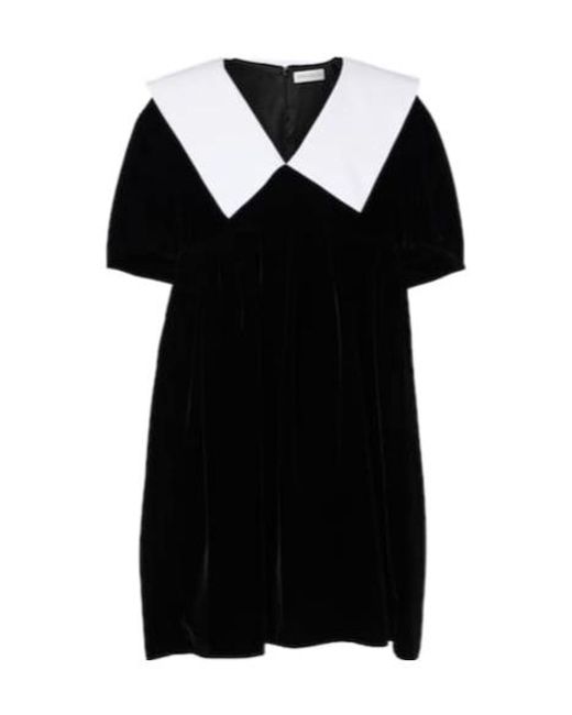 Nina Ricci Black Velvet Minidress