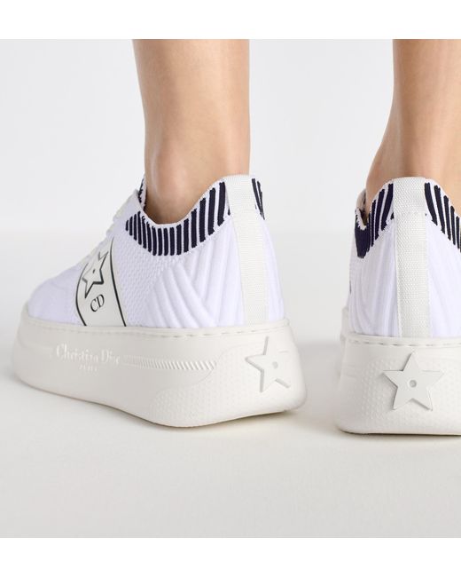 Dior White Star Platform Sneaker