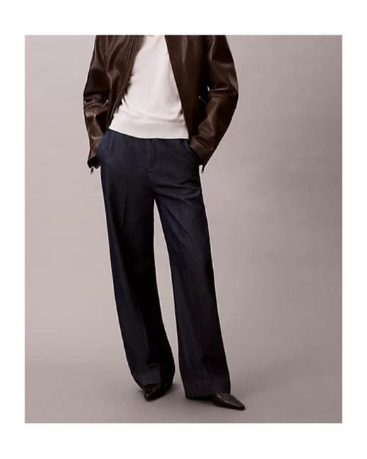 Calvin Klein Multicolor Straight-Leg Pants