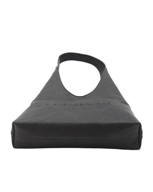 Alexander Wang Black Logo Embossed Pike Bag