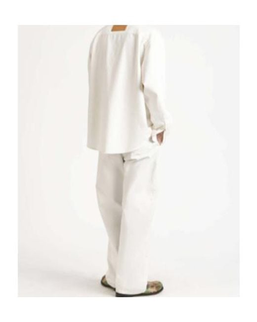 J.W. Anderson White Jw Anderson Oversized Denim Shirt for men