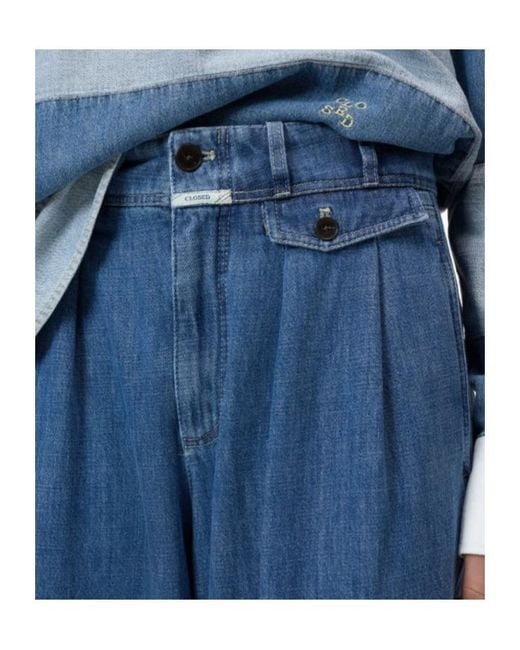 Closed Blue Wenda Pleated Jeans