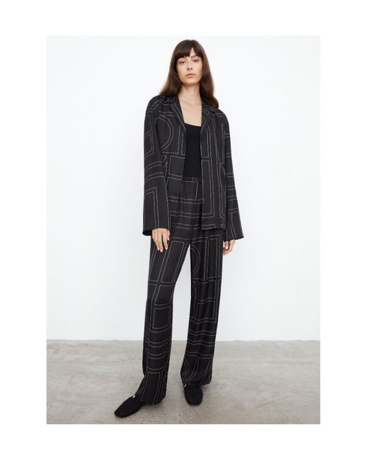 Totême Black Silk Pyjamas