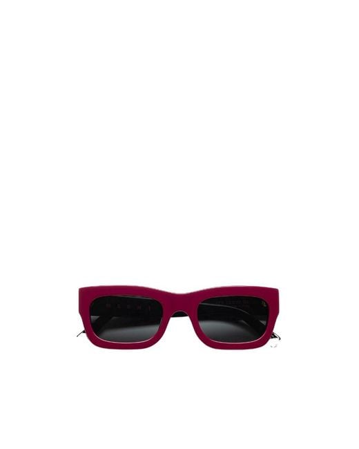 Marni White Logo Sunglasses for men
