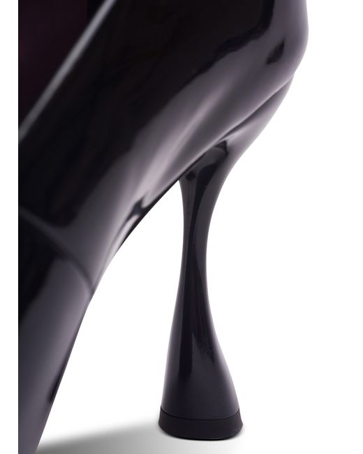Balmain Black Square Toe High Heels