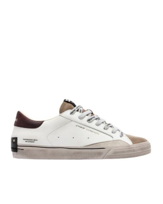 Crime London White Distressed 2.0 Mulberry for men