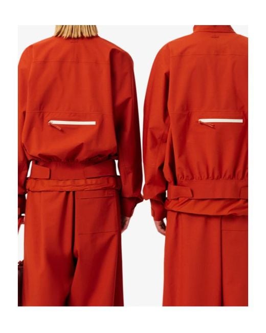 Lacoste Red Half-Zip Stand-Collar Jacket for men