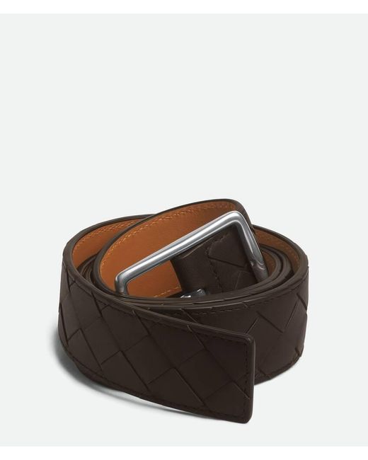 Bottega Veneta White Reverso Belt for men