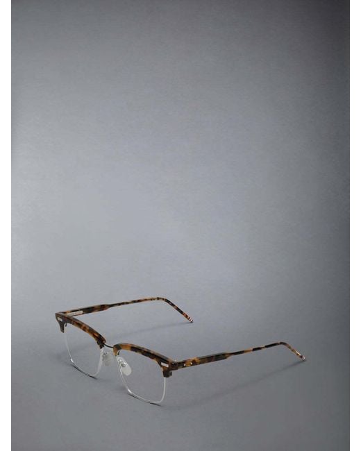 Thom Browne White Square-Frame Glasses for men