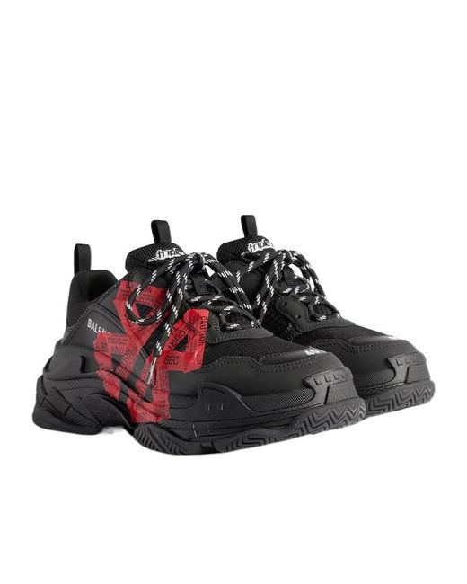 Balenciaga Red Triple S Sneaker for men