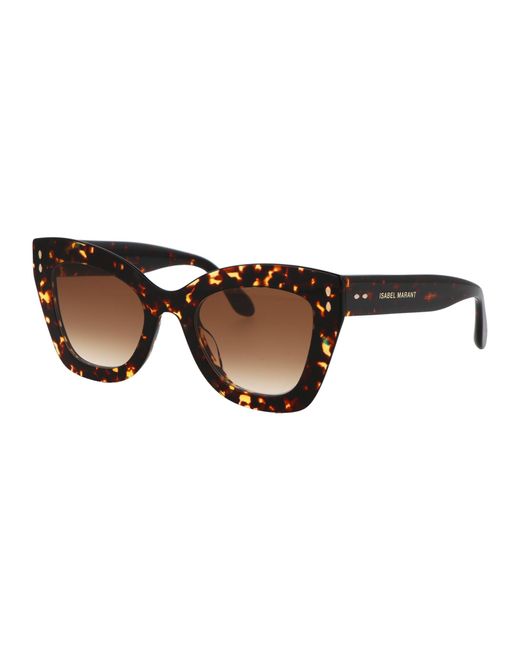 Isabel Marant Brown Full Frame Sunglasses