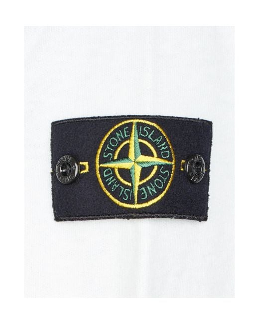 Stone Island White Regular-Fit Crewneck Sweatshirt for men