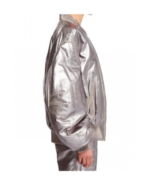 The Attico Multicolor The Leather Bomber Jacket