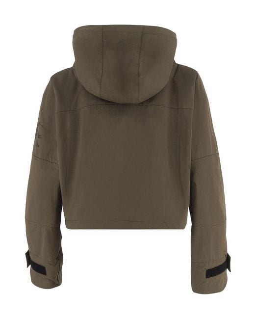 Burberry Green Norwood Logo Hooded Jacket