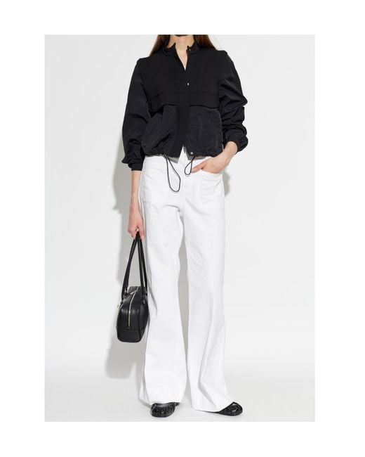 Emporio Armani Blue Convertible Drawstring Jacket