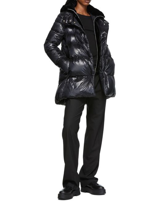 Herno Black Ultralight Puffer Coat