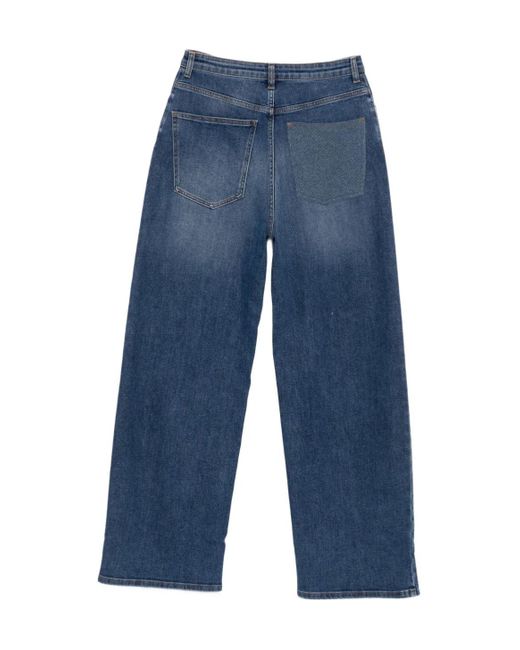 Fabiana Filippi Blue Wide-Leg Jeans