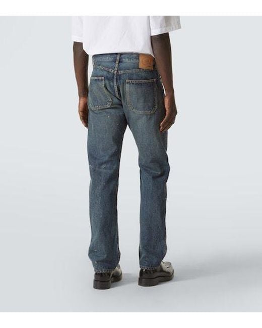 Undercover Blue Painter Straight Jeans for men