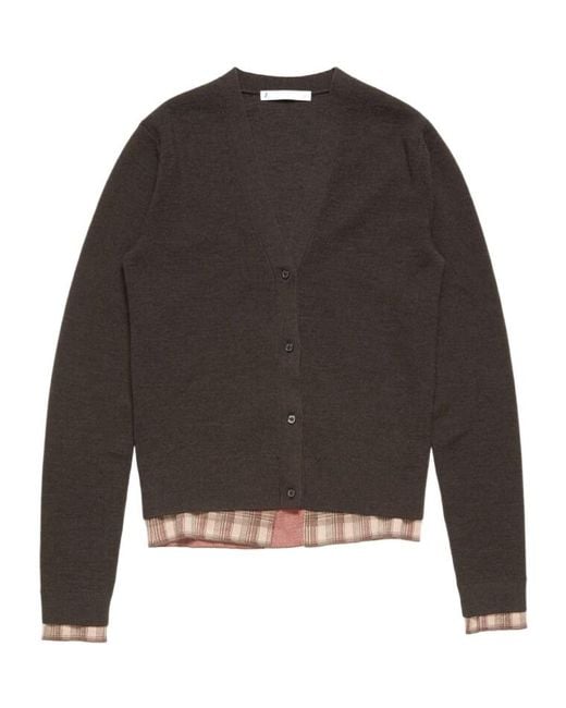 Acne Gray Wool Cardigan