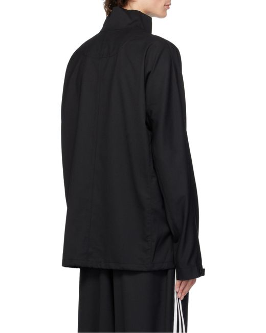 Y-3 Blue Logo-Printed Zipped Jacket for men
