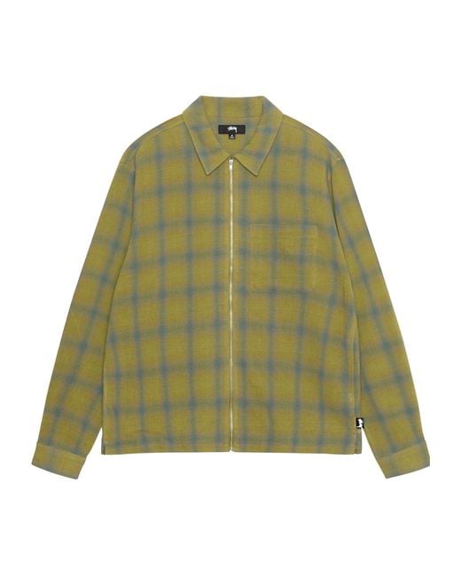Stussy Green Zippered Shirt for men