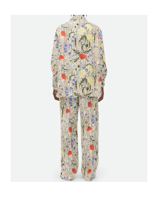 Bottega Veneta Metallic Flower Pyjama Set