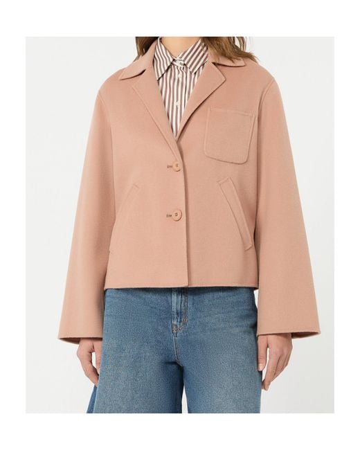 Weekend by Maxmara Pink Wool Casual Jacket