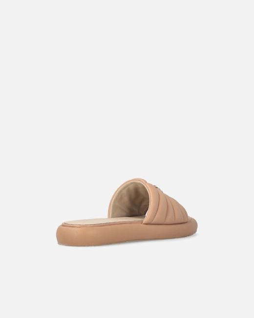 Pinko Brown Fiona 03 Logo Appliqué Slippers