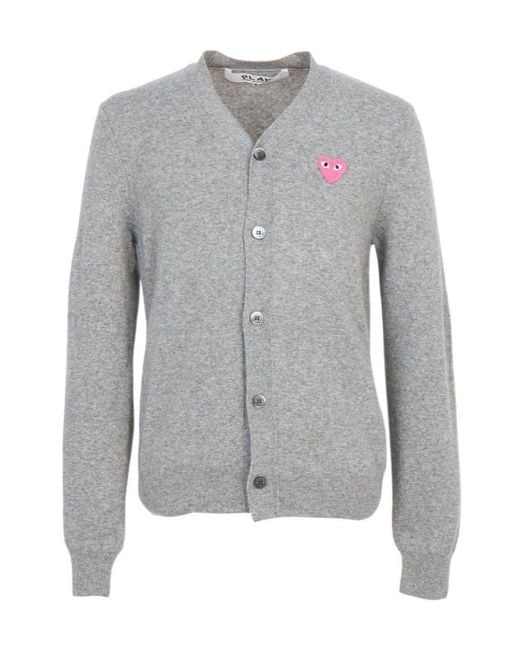 Comme des Garçons Gray Long-Sleeve Knit Top for men