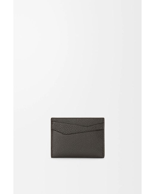 Loewe Gray Puzzle Plain Card Holder for men