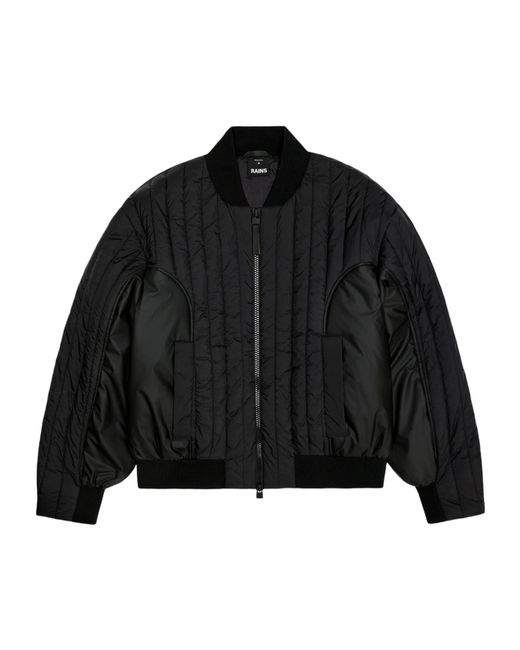 Rains Black Long-Sleeve Casual Jacket for men