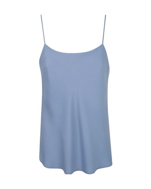 Herno Blue Spaghetti Strap Tank Top