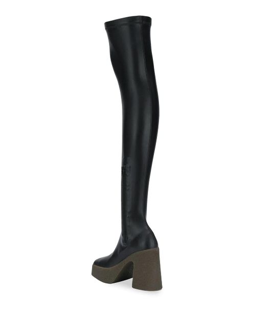 Stella McCartney Black Over Knee Boots