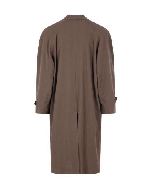 Magliano Brown Buttoned Coat for men