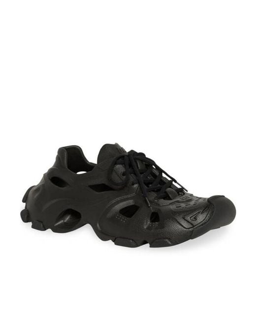 Balenciaga Black All-Over Cut Out Sneakers for men