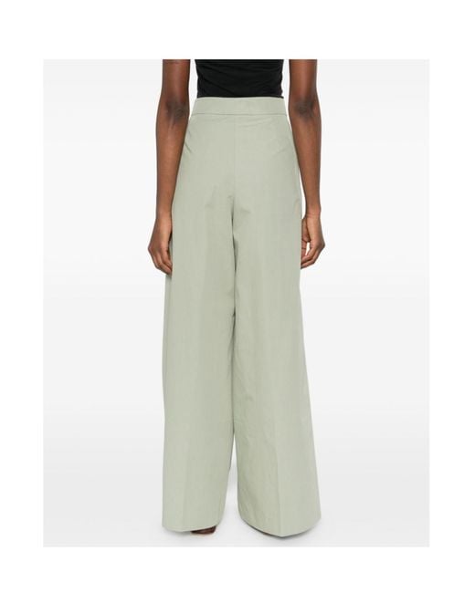 Dries Van Noten Green Pleated Casual Pants
