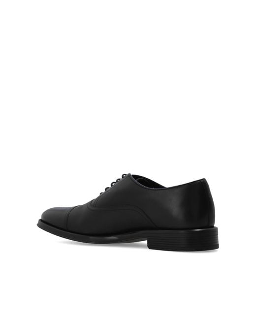 Paul Smith Black Leather Oxford Shoes for men