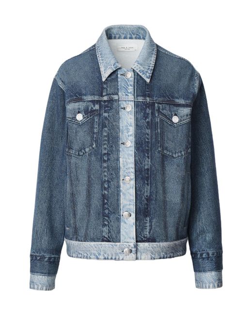 Rag & Bone Blue Long-Sleeved Jacket