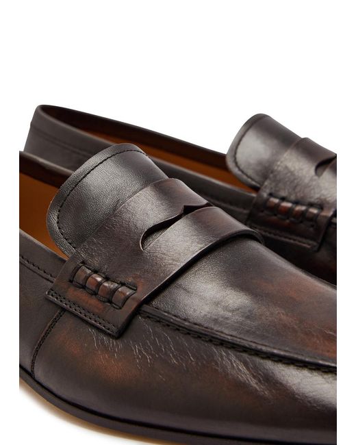 Dries Van Noten Brown Leather Loafers for men