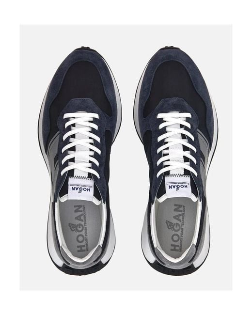 Hogan Blue H601 Lace-Up Sneakers for men