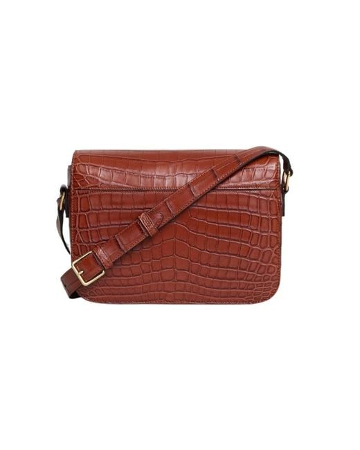 Céline Red Classique Triomphe Bag