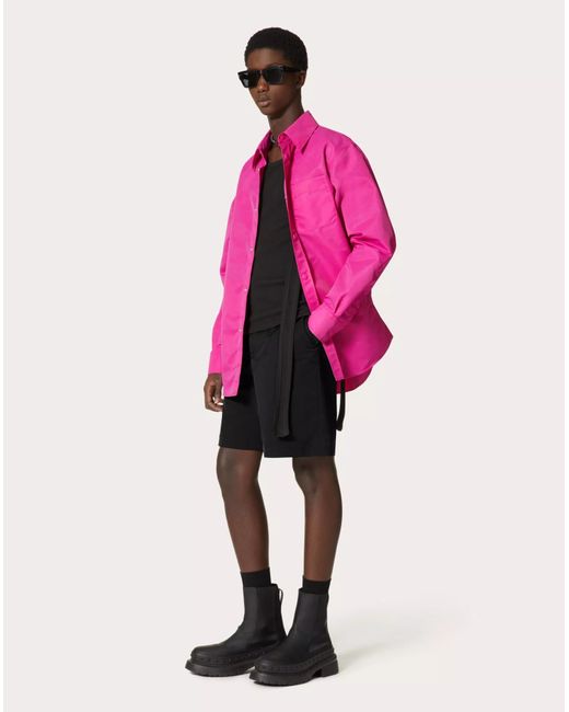 Valentino Black Logo Detailed Bermuda Shorts for men