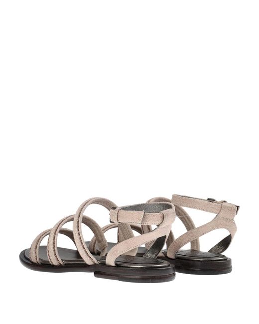 Brunello Cucinelli Black Beaded Sandals