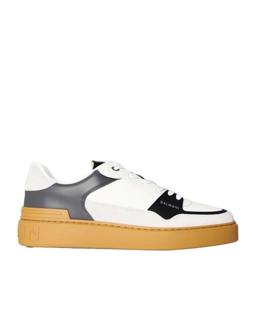 Balmain Gray Versatile Casual Shoes for men