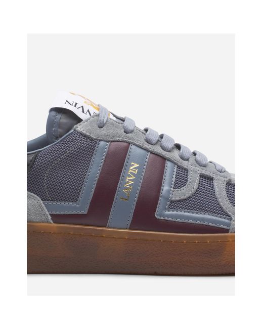 Lanvin Gray Clay Low-Top Sneakers